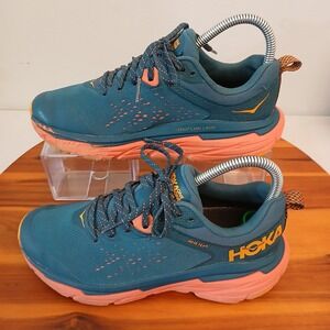 Hoka One One Challenger ATR 6 Womens 6 B Blue GTX Trail Running Shoes Sneakers